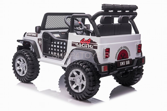 Детский электромобиль джип XMX с полным приводом (белый, EVA, 12V) - XMX618-4WD-WHITE Детский электромобиль джип XMX с полным приводом (белый, EVA, 12V) - XMX618-4WD-WHITE