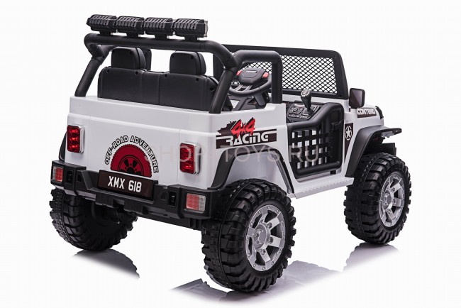 Детский электромобиль джип XMX с полным приводом (белый, EVA, 12V) - XMX618-4WD-WHITE Детский электромобиль джип XMX с полным приводом (белый, EVA, 12V) - XMX618-4WD-WHITE