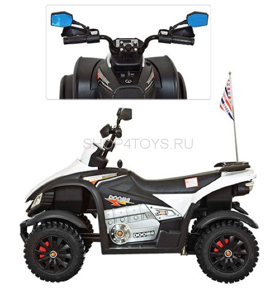 Детский спортивный электроквадроцикл Dongma ATV White 12V - DMD-268A-W Детский спортивный электроквадроцикл Dongma ATV White 12V - DMD-268A-W