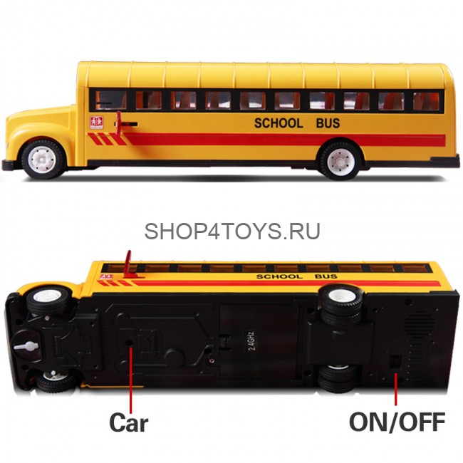 Радиоуправляемый школьный автобус Double E 1:18 2.4G - E626-003