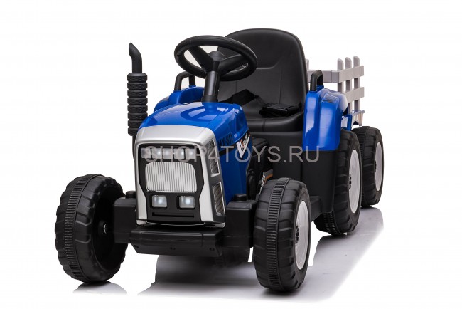 Детский электромобиль XMX трактор с прицепом (синий, EVA, пульт, 12V) - XMX611-BLUE Детский электромобиль XMX трактор с прицепом (синий, EVA, пульт, 12V) - XMX611-BLUE