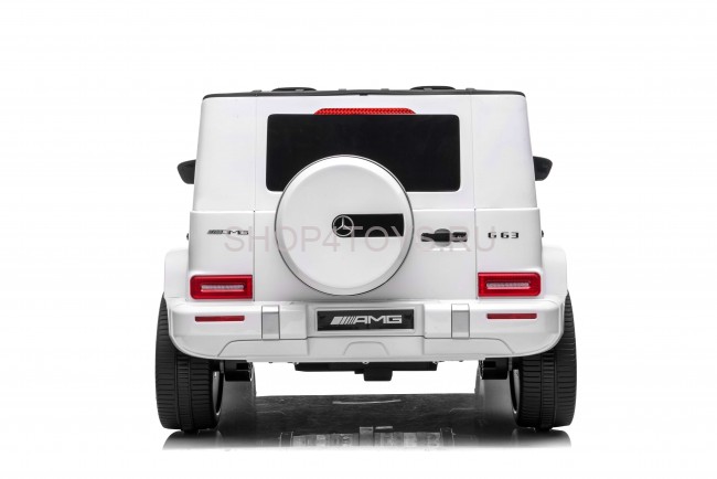 Детский электромобиль Mercedes G63 AMG 4WD 24V - S307-WHITE Детский электромобиль Mercedes G63 AMG 4WD 24V - S307-WHITE