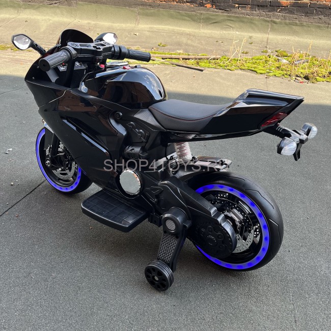 Детский электромотоцикл Ducati Black (12V, EVA, ручка газа) - FT-1628-SP-BLACK Детский электромотоцикл Ducati Black (12V, EVA, ручка газа) - FT-1628-SP-BLACK