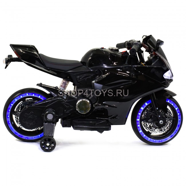 Детский электромотоцикл Ducati Black (12V, EVA, ручка газа) - FT-1628-SP-BLACK Детский электромотоцикл Ducati Black (12V, EVA, ручка газа) - FT-1628-SP-BLACK