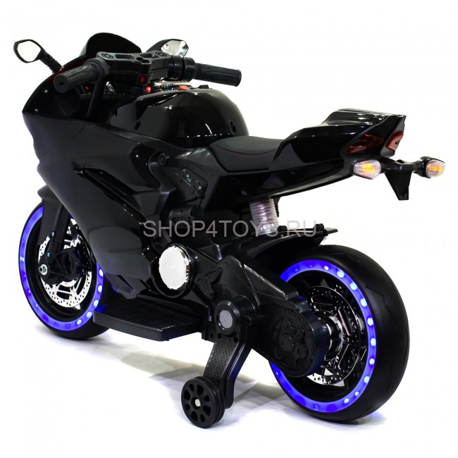 Детский электромотоцикл Ducati Black (12V, EVA, ручка газа) - FT-1628-SP-BLACK Детский электромотоцикл Ducati Black (12V, EVA, ручка газа) - FT-1628-SP-BLACK