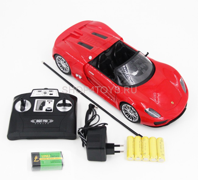 Радиоуправляемая машина Porsche 918 Spider Red 1:14 - 2246J Радиоуправляемая машина Porsche 918 Spider Red 1:14 - 2246J