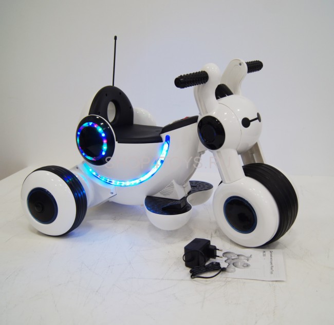 Детский электромотоцикл HL300 White 6V - HL300 Детский электромотоцикл HL300 White 6V - HL300