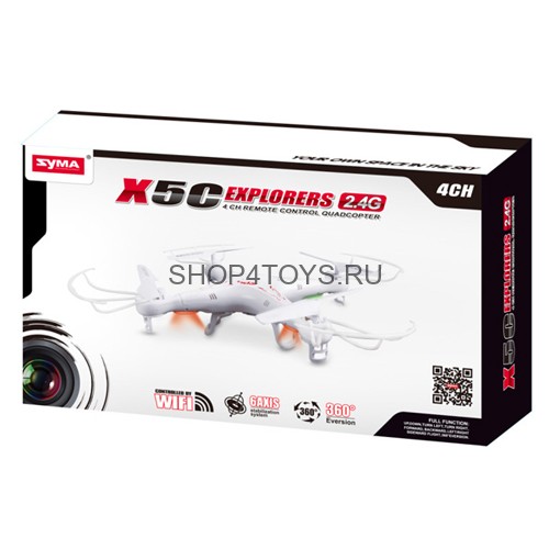 Радиоуправляемый квадрокоптер с камерой Syma X5C 2.4G - Х5С Радиоуправляемый квадрокоптер с камерой Syma X5C 2.4G - Х5С