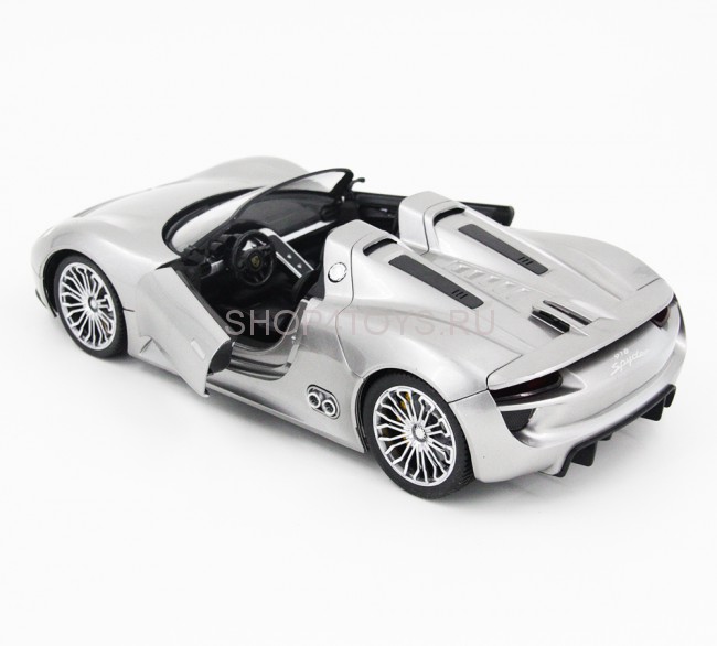 Радиоуправляемая машина Porsche 918 Spider Silver 1:14 - 2246J-S Радиоуправляемая машина Porsche 918 Spider Silver 1:14 - 2246J-S