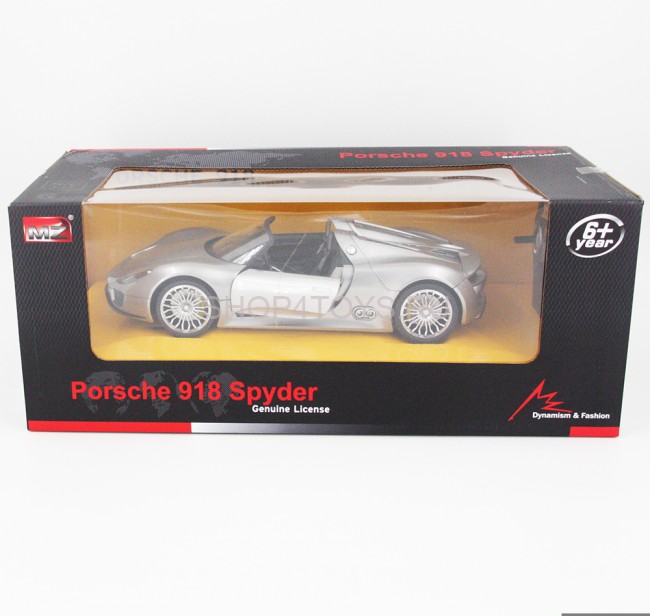 Радиоуправляемая машина Porsche 918 Spider Silver 1:14 - 2246J-S Радиоуправляемая машина Porsche 918 Spider Silver 1:14 - 2246J-S
