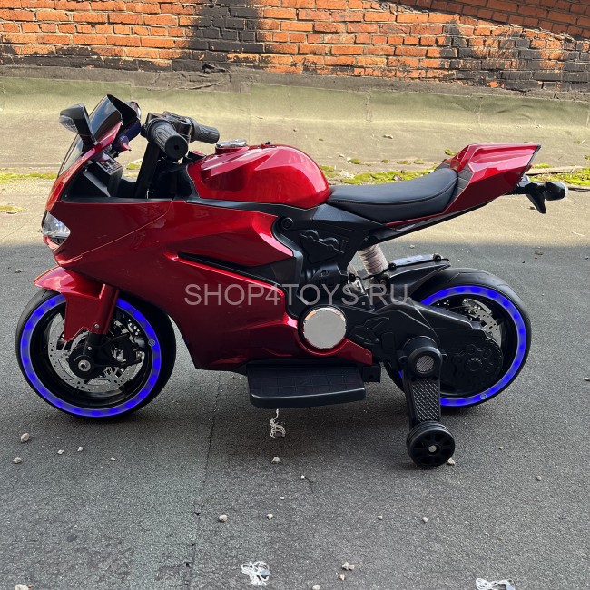 Детский электромотоцикл Ducati Red (12V, EVA, ручка газа) - FT-1628-SP-RED Детский электромотоцикл Ducati Red (12V, EVA, ручка газа) - FT-1628-SP-RED