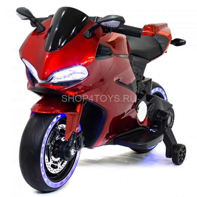 Детский электромотоцикл Ducati Red (12V, EVA, ручка газа) - FT-1628-SP-RED Детский электромотоцикл Ducati Red (12V, EVA, ручка газа) - FT-1628-SP-RED