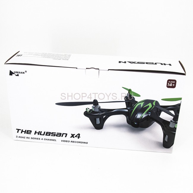 Радиоуправляемый зеленый квадрокоптер Hubsan X4 H107C c видеокамерой 2.4G - H107C-G Радиоуправляемый зеленый квадрокоптер Hubsan X4 H107C c видеокамерой 2.4G - H107C-G