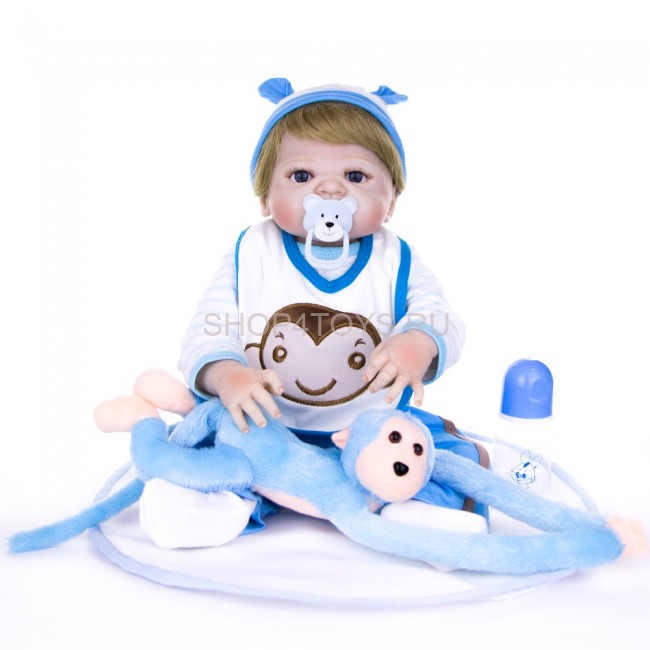 Реборн с силиконовым телом мальчик Андрюша