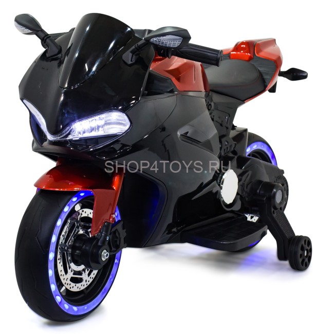 Детский электромотоцикл Ducati Red Black (12V, EVA, ручка газа) - FT-1628-SP-RED-BLACK Детский электромотоцикл Ducati Red Black (12V, EVA, ручка газа) - FT-1628-SP-RED-BLACK
