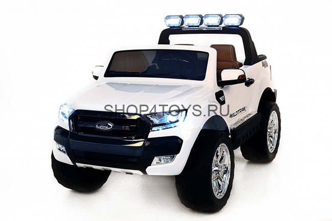 Детский электромобиль Dake Ford Ranger White 4WD MP4 - DK-F650-W Детский электромобиль Dake Ford Ranger White 4WD MP4 - DK-F650-W