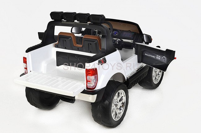 Детский электромобиль Dake Ford Ranger White 4WD MP4 - DK-F650-W Детский электромобиль Dake Ford Ranger White 4WD MP4 - DK-F650-W