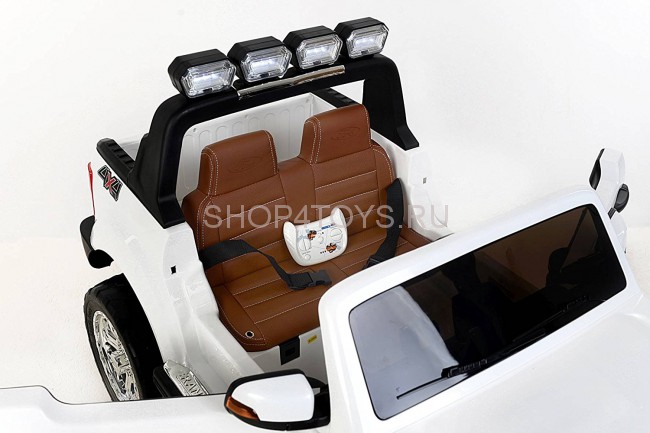 Детский электромобиль Dake Ford Ranger White 4WD MP4 - DK-F650-W Детский электромобиль Dake Ford Ranger White 4WD MP4 - DK-F650-W