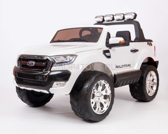 Детский электромобиль Dake Ford Ranger White 4WD MP4 - DK-F650-W Детский электромобиль Dake Ford Ranger White 4WD MP4 - DK-F650-W