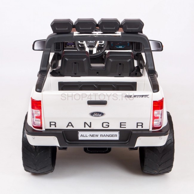 Детский электромобиль Dake Ford Ranger White 4WD MP4 - DK-F650-W Детский электромобиль Dake Ford Ranger White 4WD MP4 - DK-F650-W