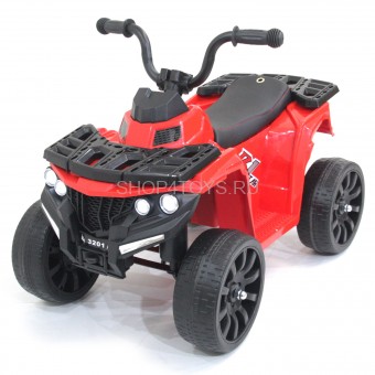 Детский квадроцикл R1 на резиновых колесах 6V - 3201-RED Детский квадроцикл R1 на резиновых колесах 6V - 3201-RED
