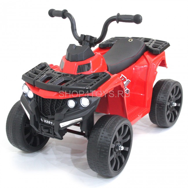 Детский квадроцикл R1 на резиновых колесах 6V - 3201-RED Детский квадроцикл R1 на резиновых колесах 6V - 3201-RED